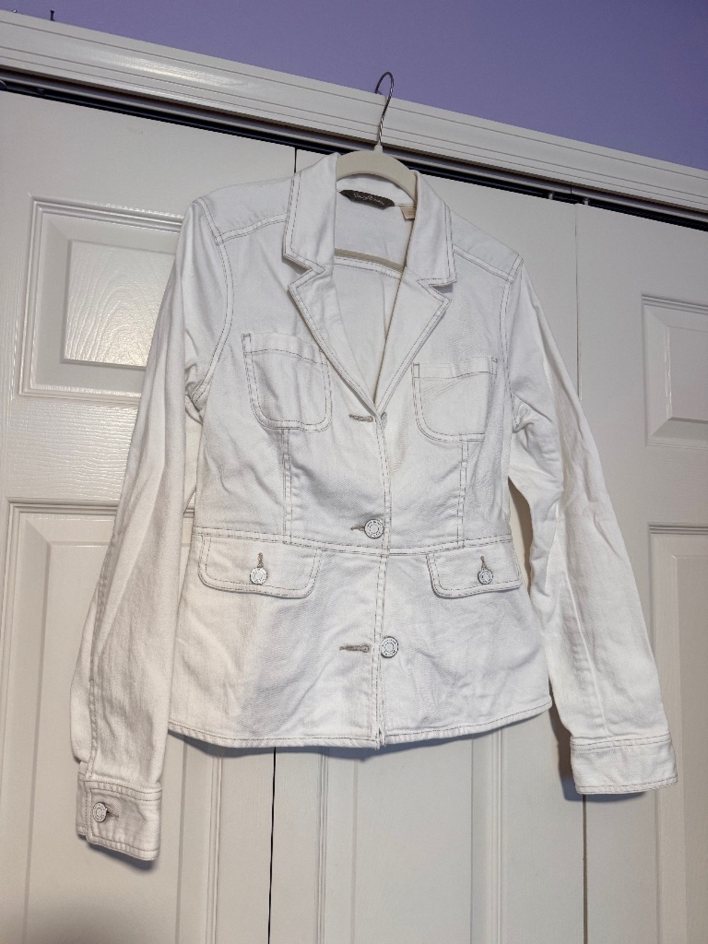 Blazer Off-White Cotton